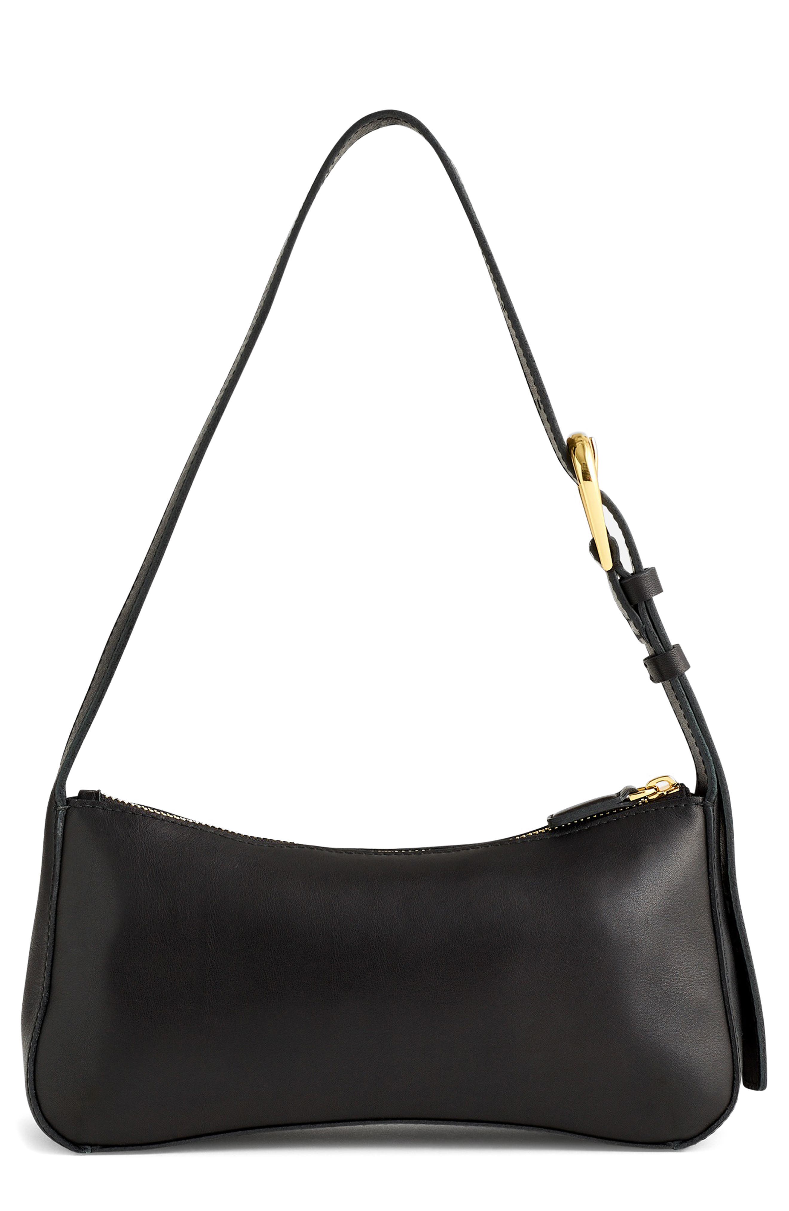 MADEWELL MADEWELL THE SCULPTURAL BUCKLE LEATHER SHOULDER BAG