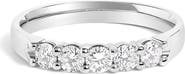 Haus of Brilliance 14K Gold 1/2 Ctw Diamond 5 Stone Band Ring