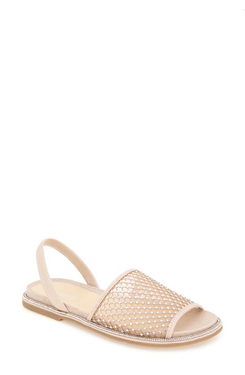 Saavi Rhinestone Mesh Sandal (Women)