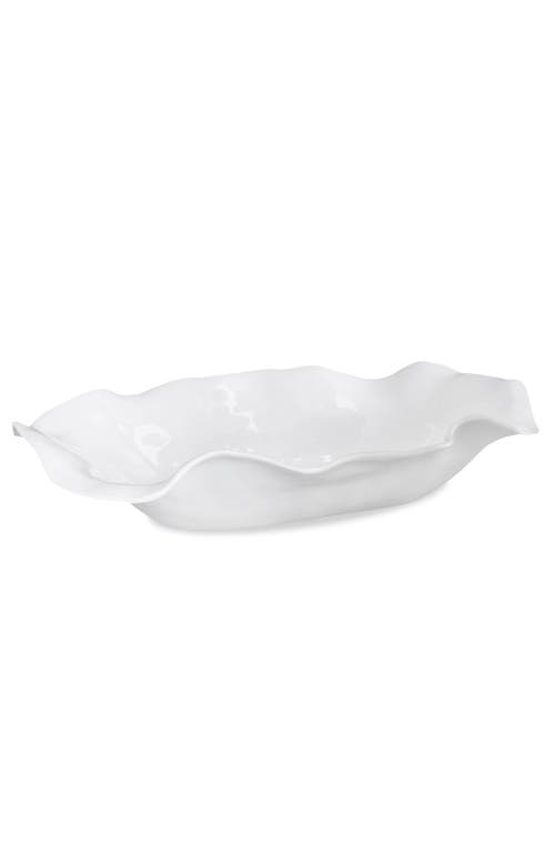 Beatriz Ball Collection Vida Havana Extra Large Oval Centerpiece In White