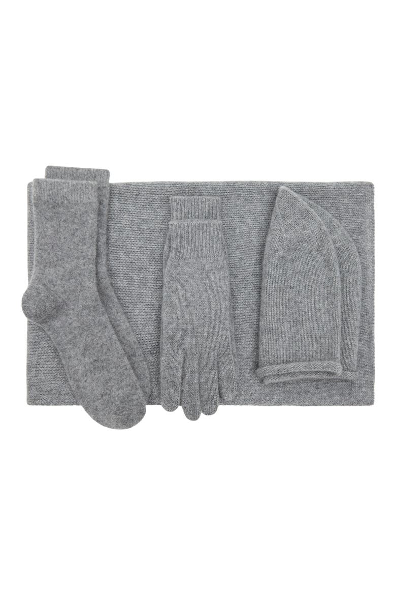 Cashmere Gloves, Alternate, color, MEDIUM HEATHER GREY