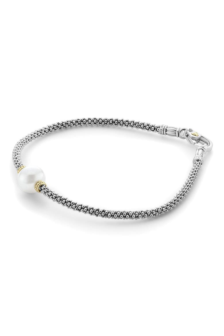 Luna Pearl Single Station Bracelet, Alternate, color, SILVER