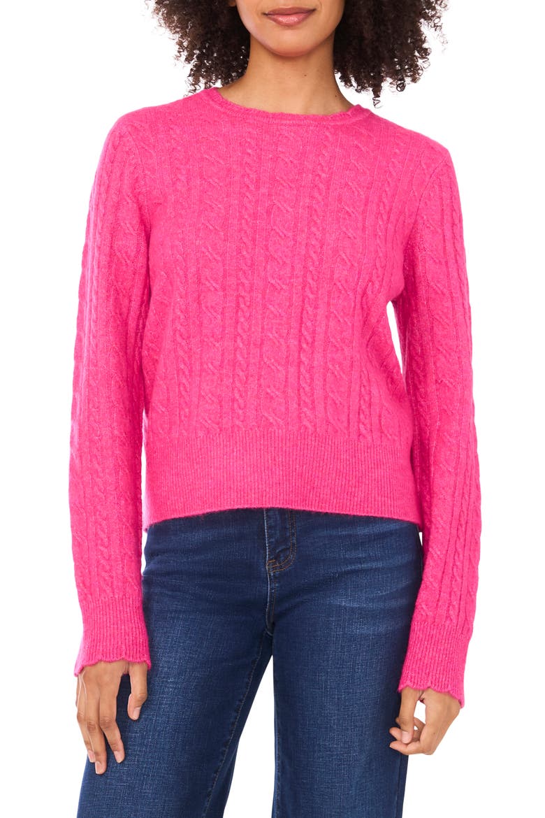 Cable Stitch Sweater, Main, color, PARADOX