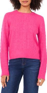 CeCe Cable Stitch Sweater