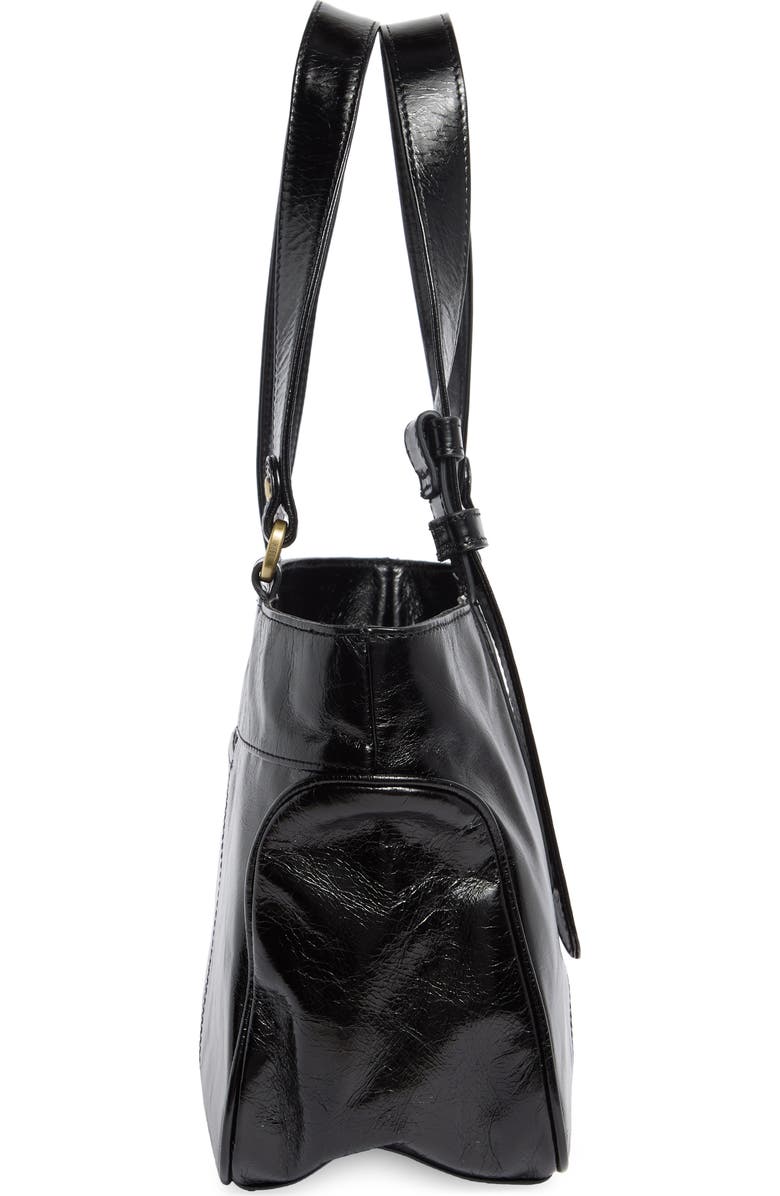 HOBO Autry Leather Satchel, Alternate, color, Black