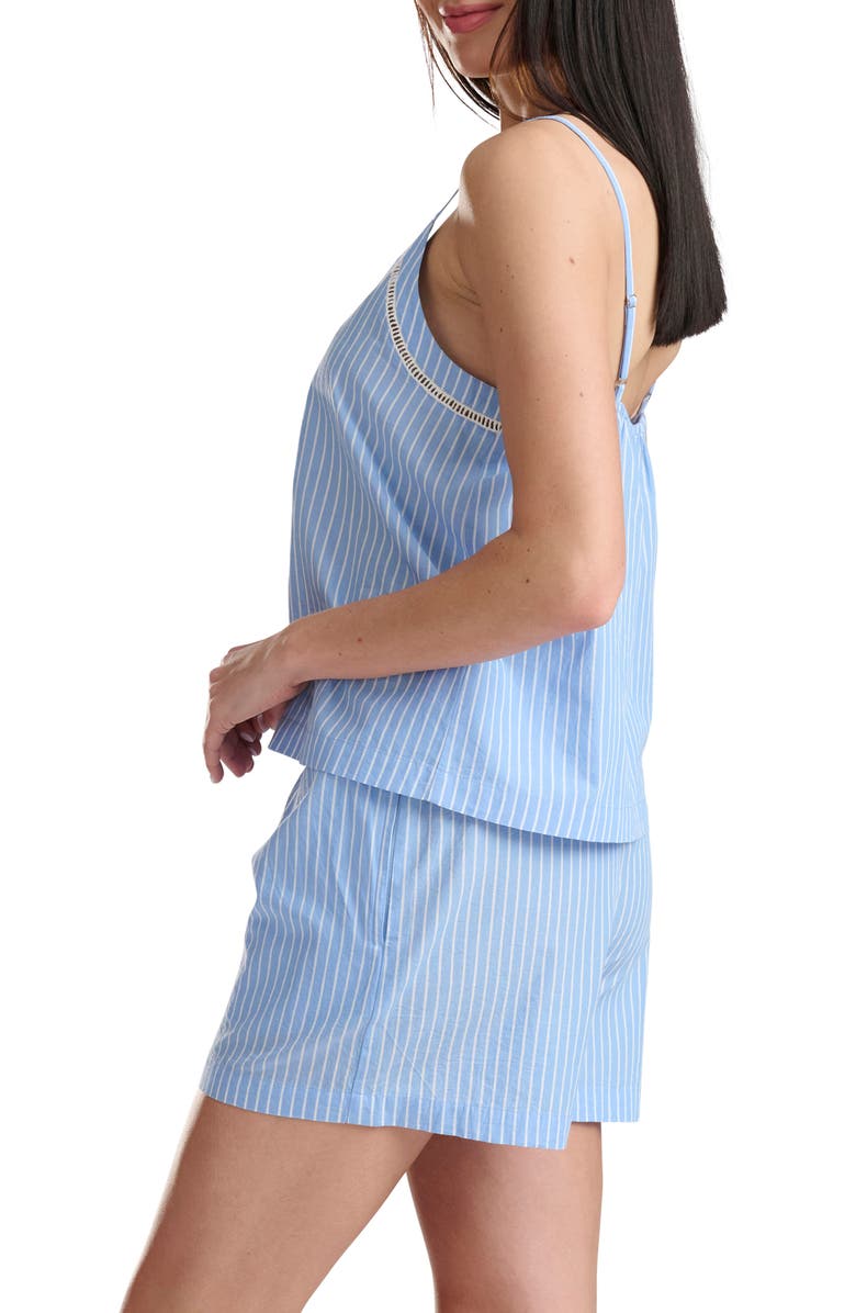 Splendid Stripe Cotton Poplin Pajamas, Alternate, color, Hydrangea