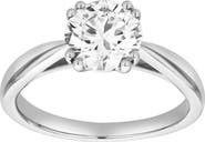 LuvMyJewelry Velora 14K Gold Round Lab Grown Diamond Solitaire Ring - 1.5 Ct