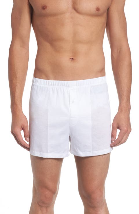 Cotton Sporty Button Fly Cotton Boxer