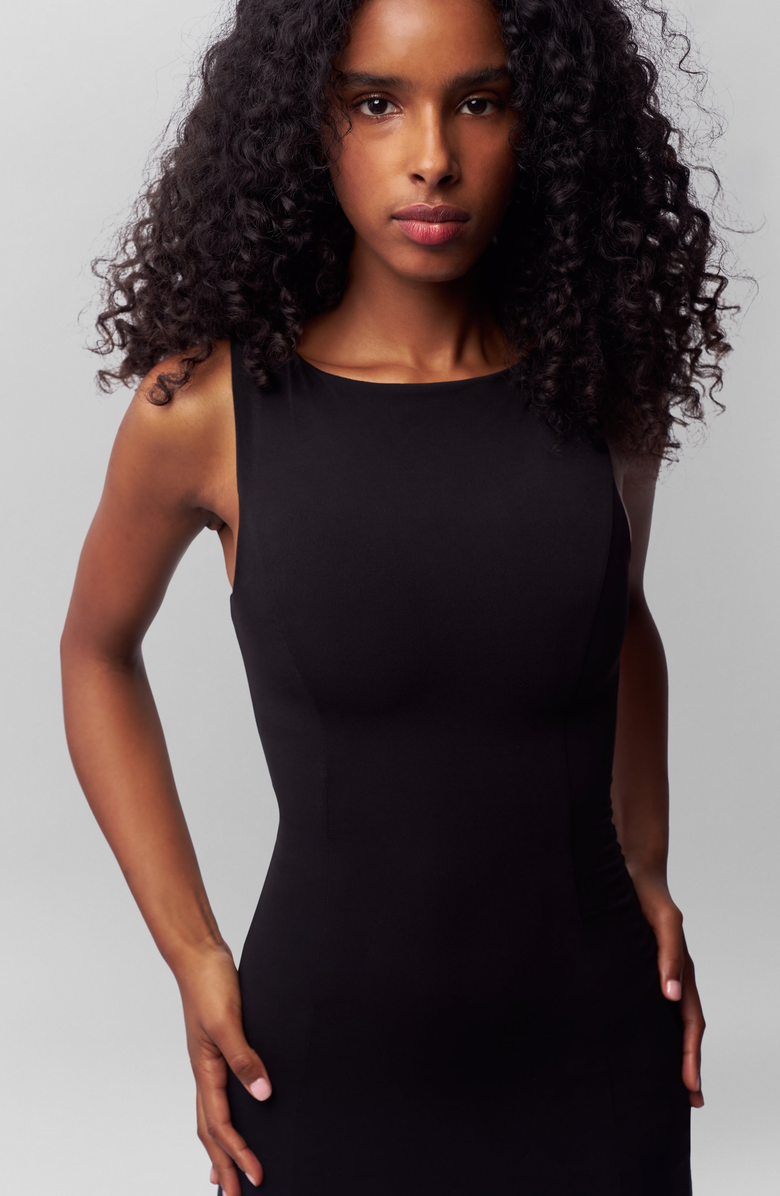 Guizio Daye Midi Dress, Alternate, color, Black