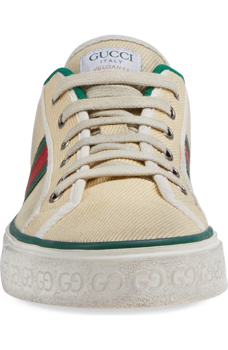 Gucci Web Canvas Low Top Sneaker, Alternate, color,