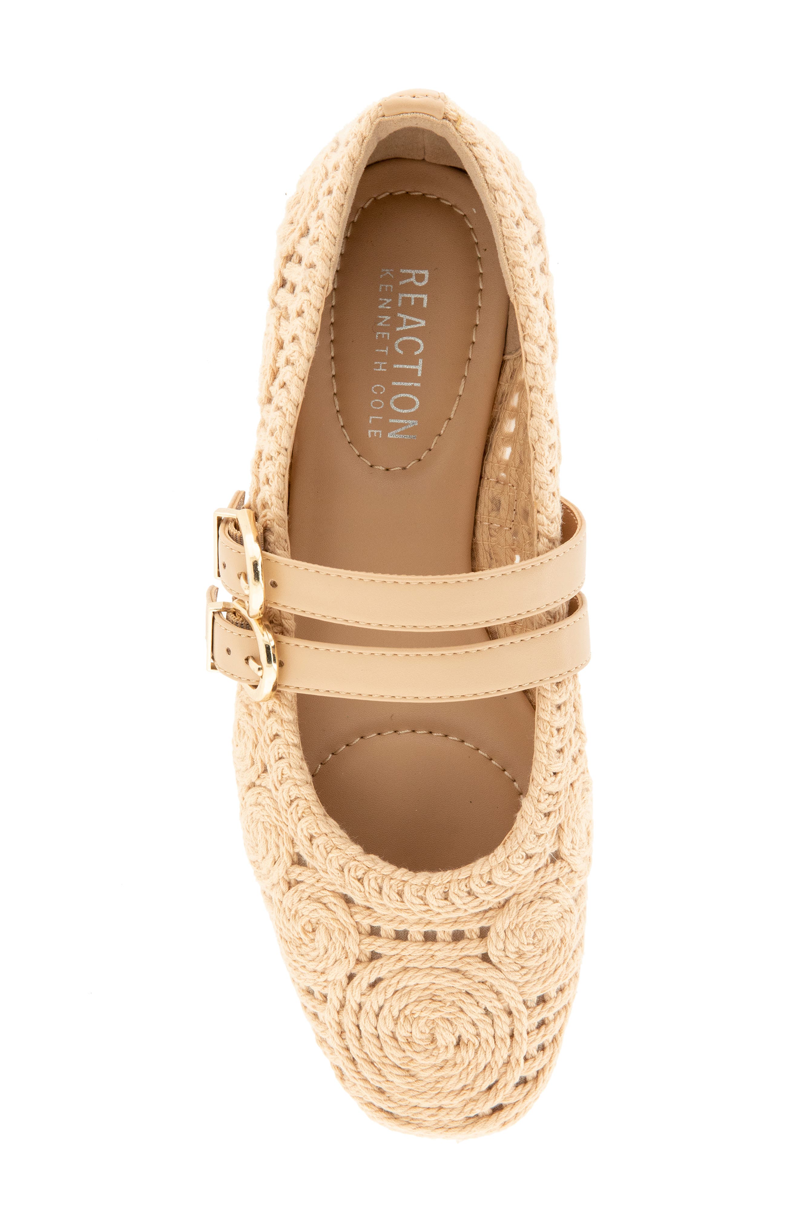 Reaction Kenneth Cole Malibu Crochet Flat, Alternate, color, Natural Crochet