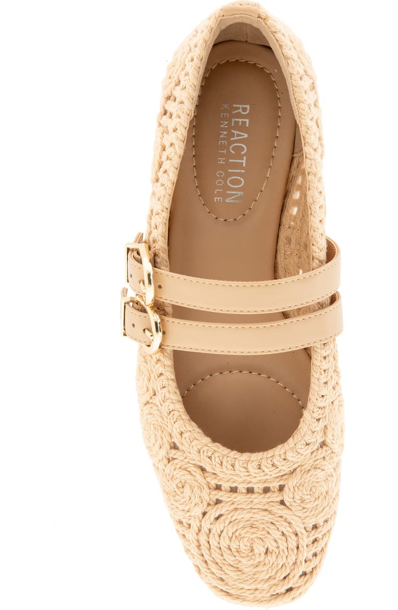 Reaction Kenneth Cole Malibu Crochet Flat, Alternate, color, Natural Crochet