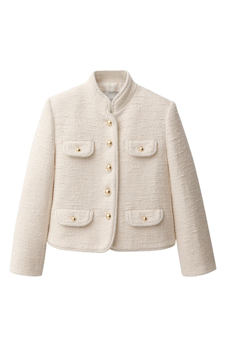 MANGO Tweed Jacket, Alternate, color,