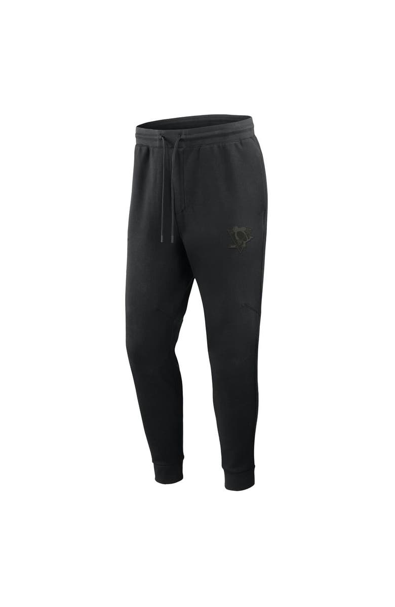 FANATICS Men's Fanatics Black Pittsburgh Penguins Authentic Pro Road Tri-Blend Joggers, Alternate, color, Black