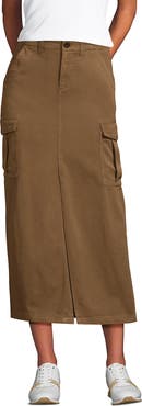 Lands' End Cool Fade Cargo Maxi Skirt