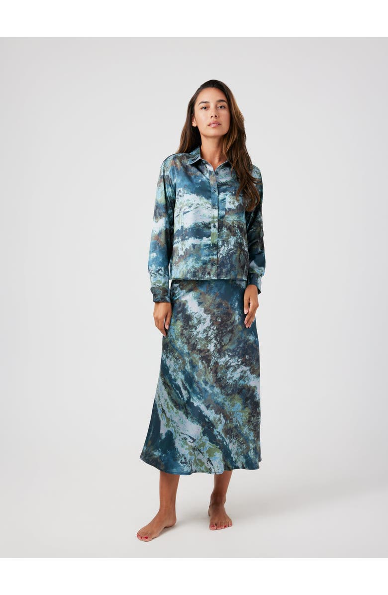 By Tess Collection Ella Skirt, Main, color, Blue Galaxy