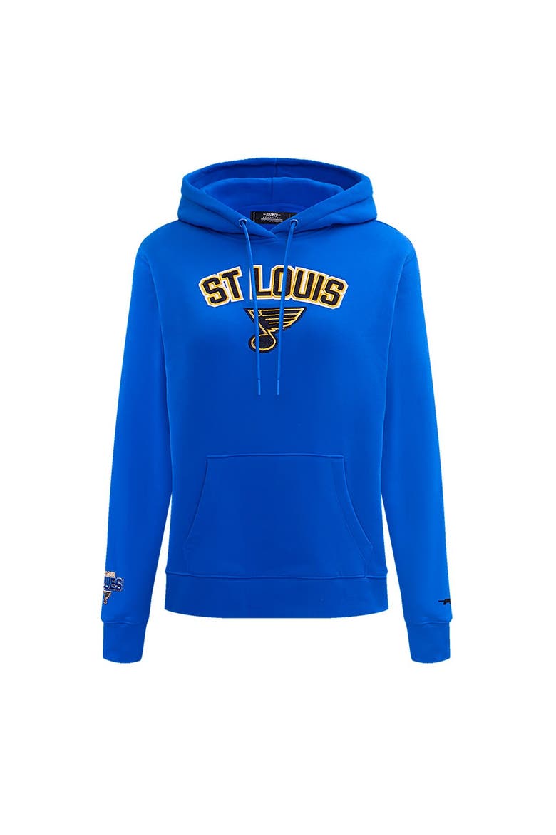 Women's Pro Standard Blue St. Louis Blues Classic Chenille Pullover Hoodie, Alternate, color, Blue