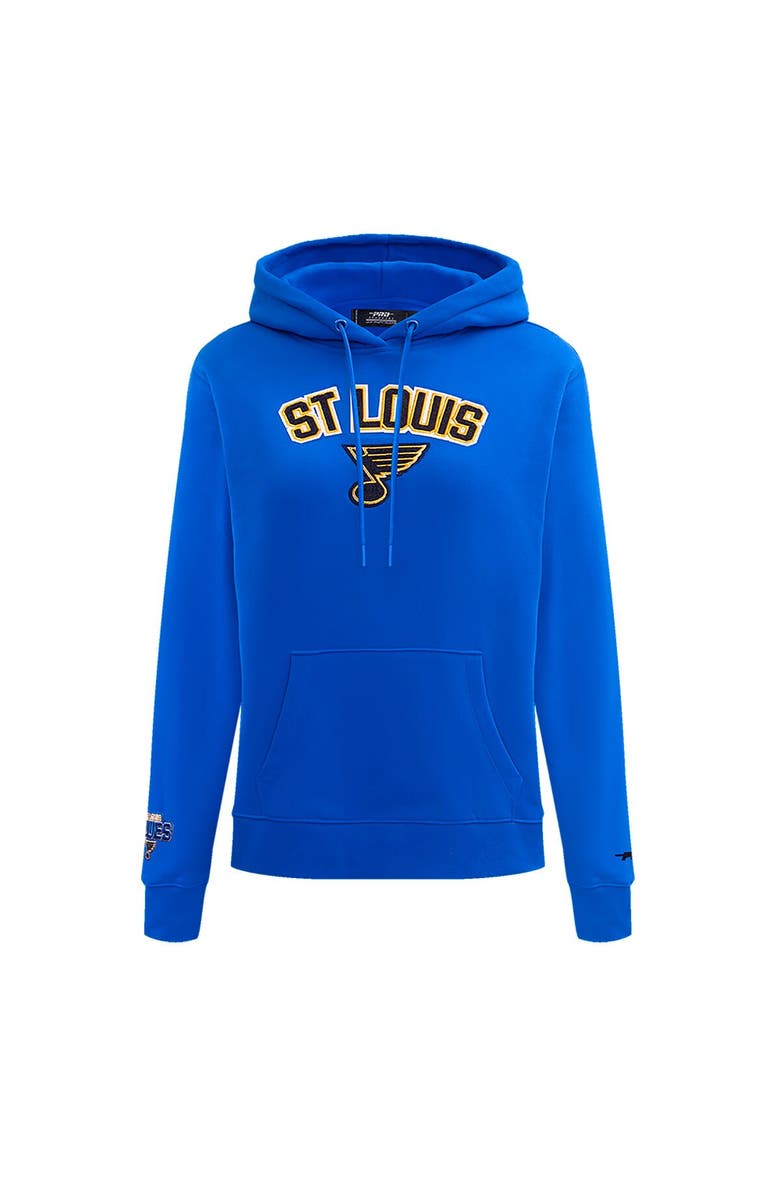PRO STANDARD Women's Pro Standard Blue St. Louis Blues Classic Chenille Pullover Hoodie, Alternate, color, Blue