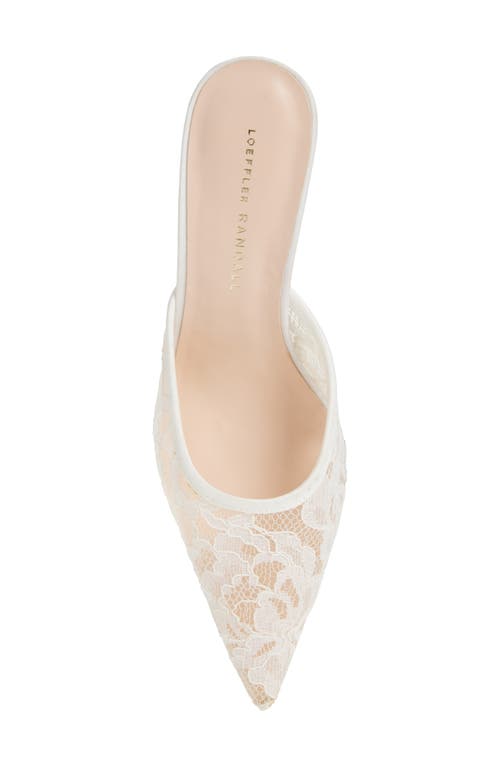 Loeffler Randall Layla Pointed Toe Mule In White