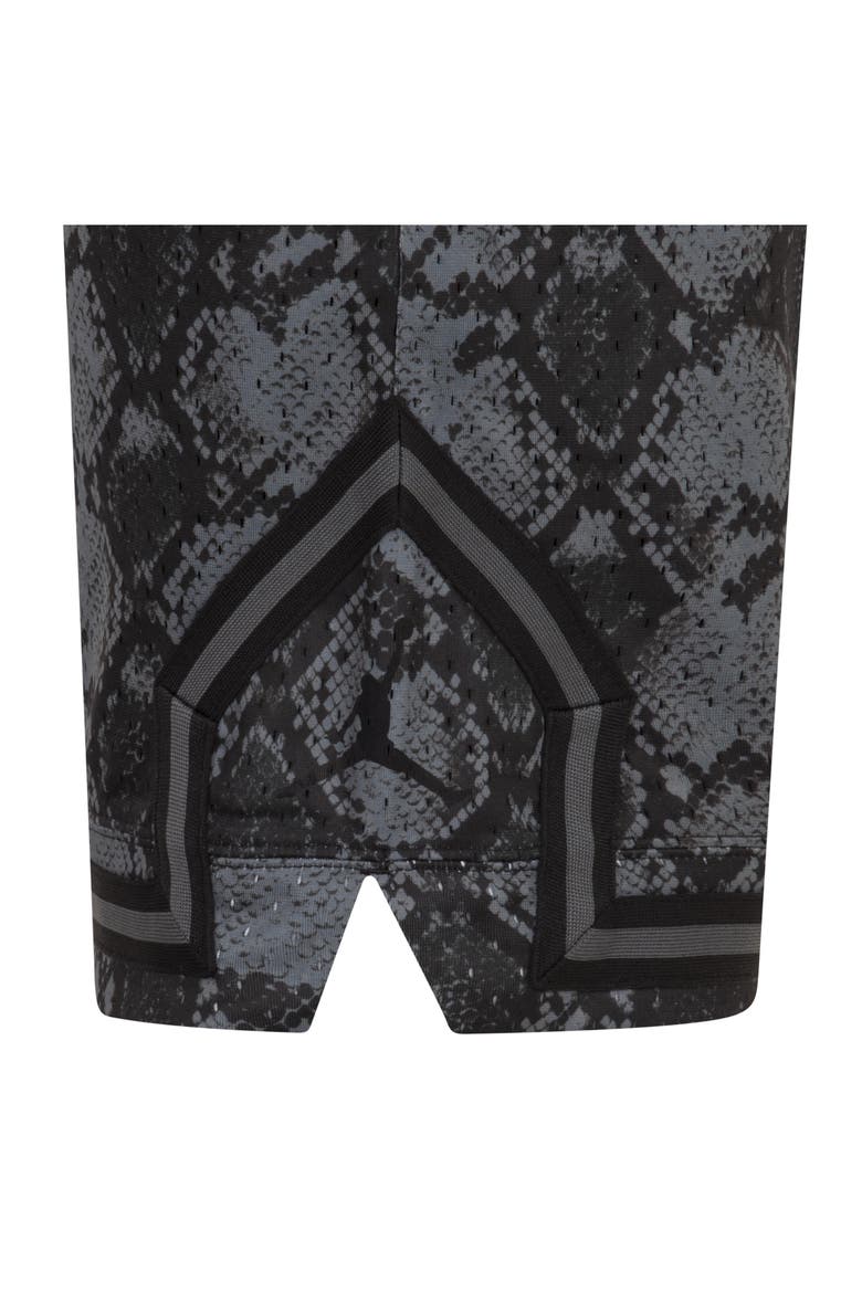 Kids' Print Dri-FIT Mesh Basketball Shorts, Alternate, color, GF5IRON GR