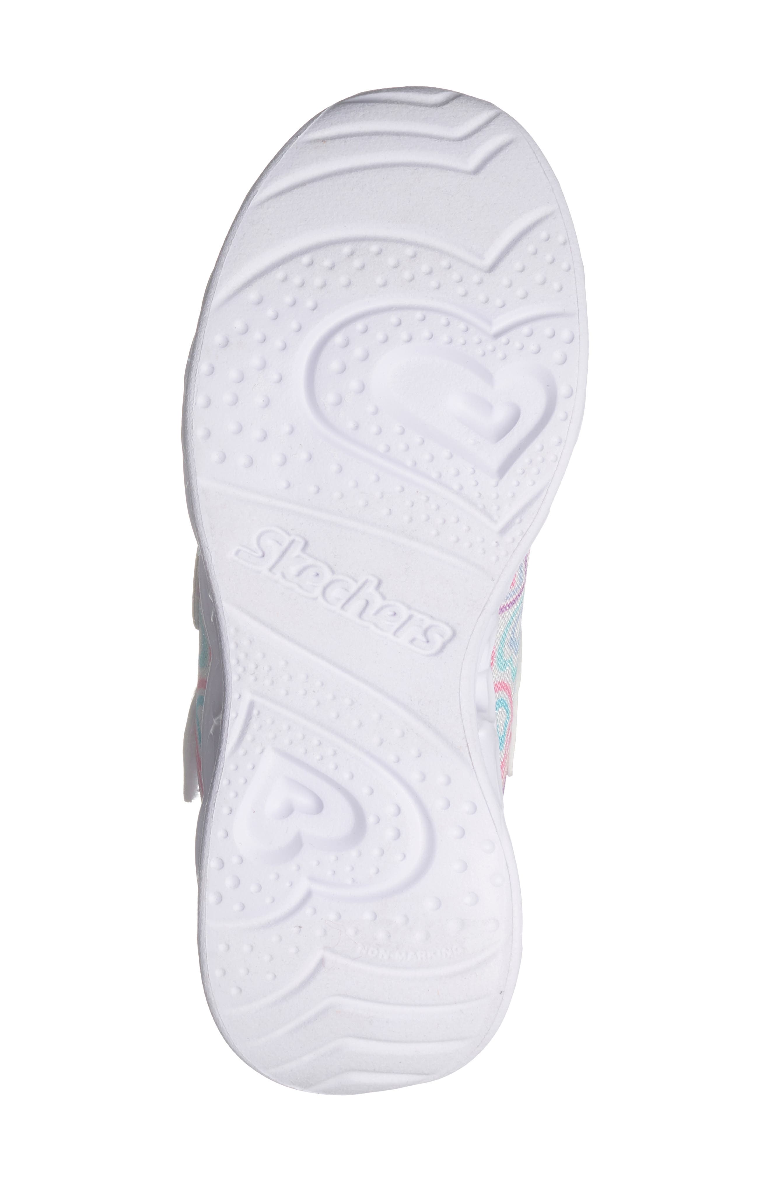 SKECHERS Kids' Heart Lights - Boogie Love Sneaker, Alternate, color, White Multi