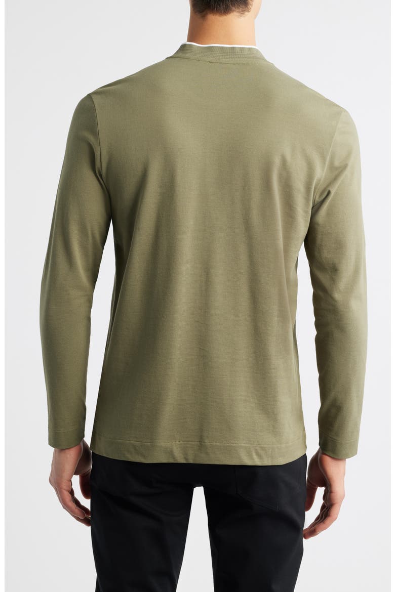 Pal Long Sleeve Blade Collar Polo, Alternate, color, MEDIUM GREEN