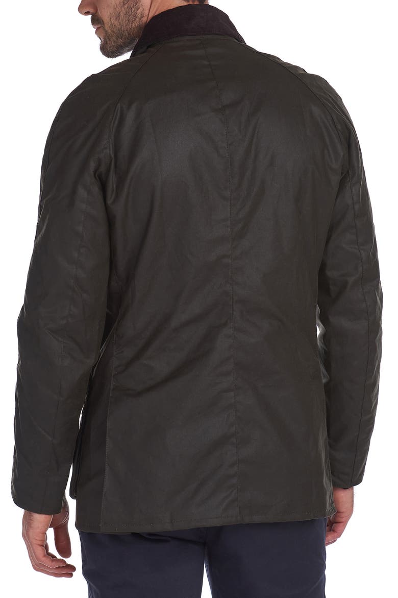 Ashby Waxed Cotton Jacket, Alternate, color, OLIVE