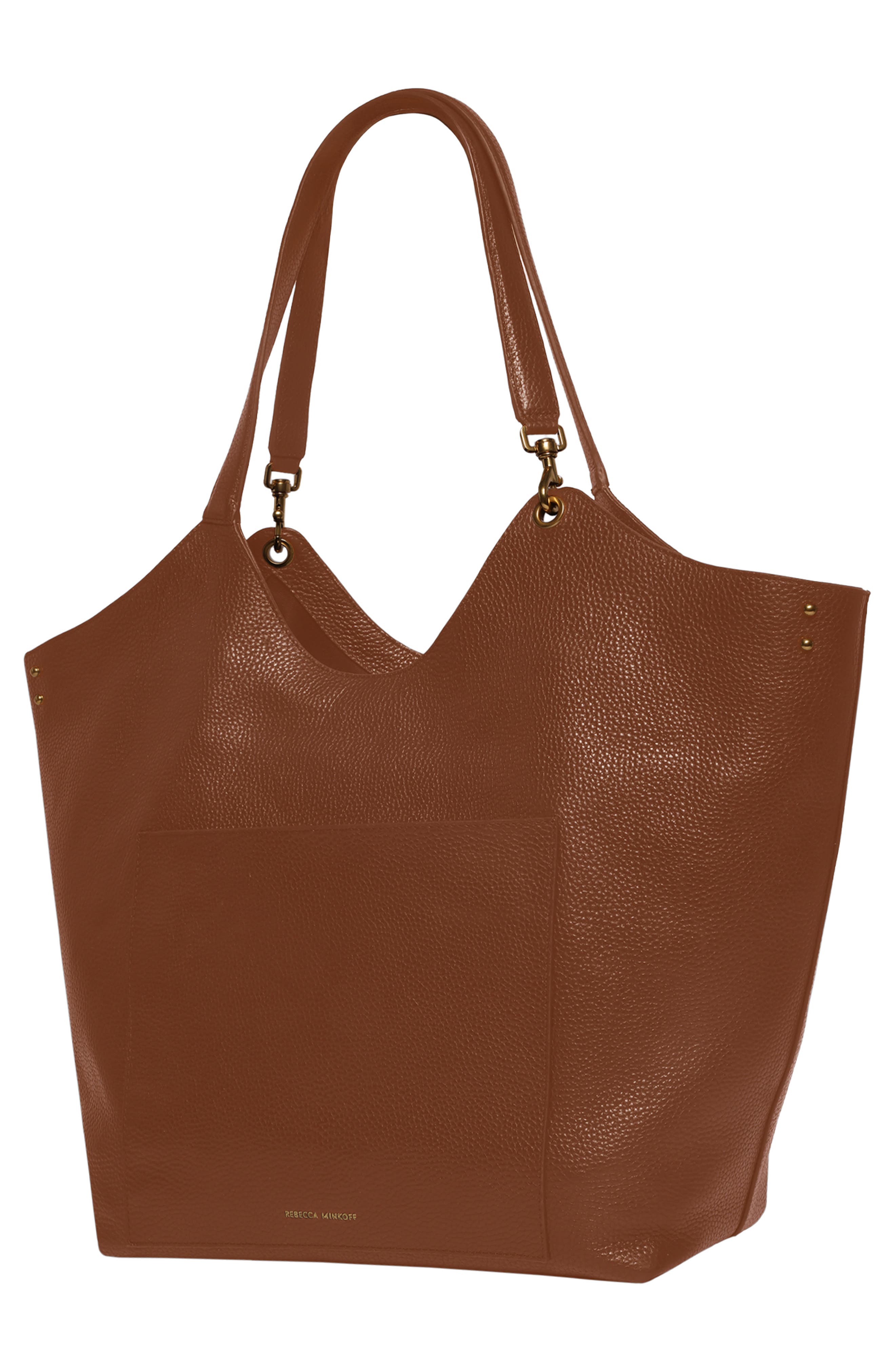 The Perfect Leather Tote, Alternate, color, SADDLE