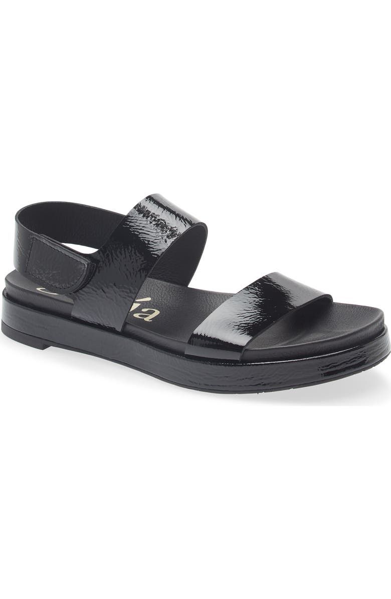 Pedro Garcia Jamili Leather Sandal, Main, color, Black Castoro Naplack