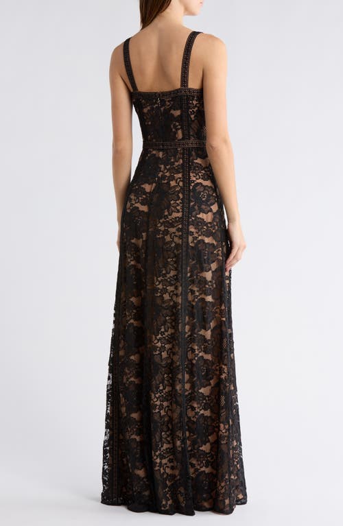 L'agence Avignon Lace Maxi Dress In Black