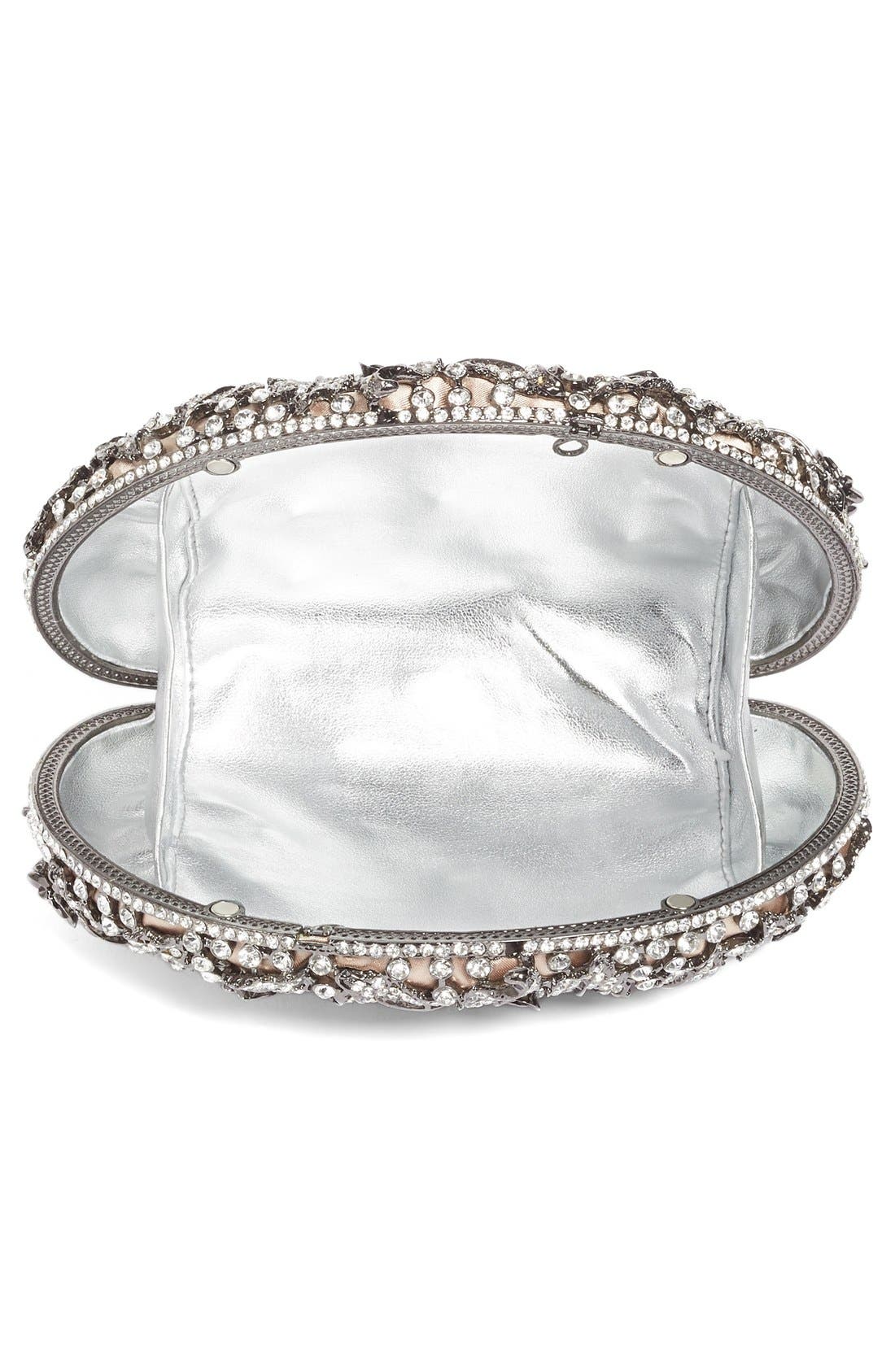 ZZDNU Natasha Couture Natasha Couture Crystal Rose Minaudière, Alternate, color, 