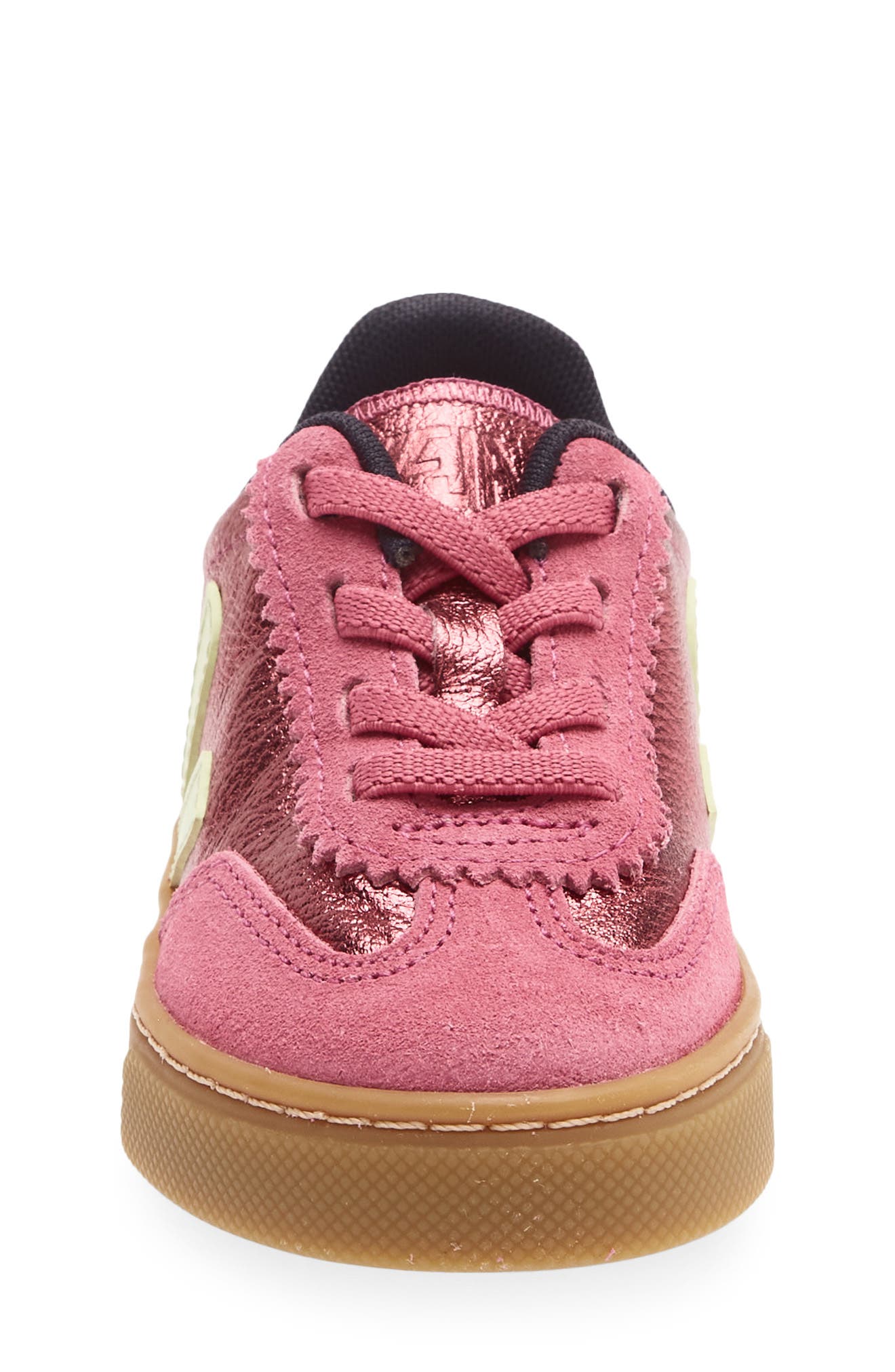 Kids' Small Volley Sneaker, Alternate, color, AZALEA LIMO