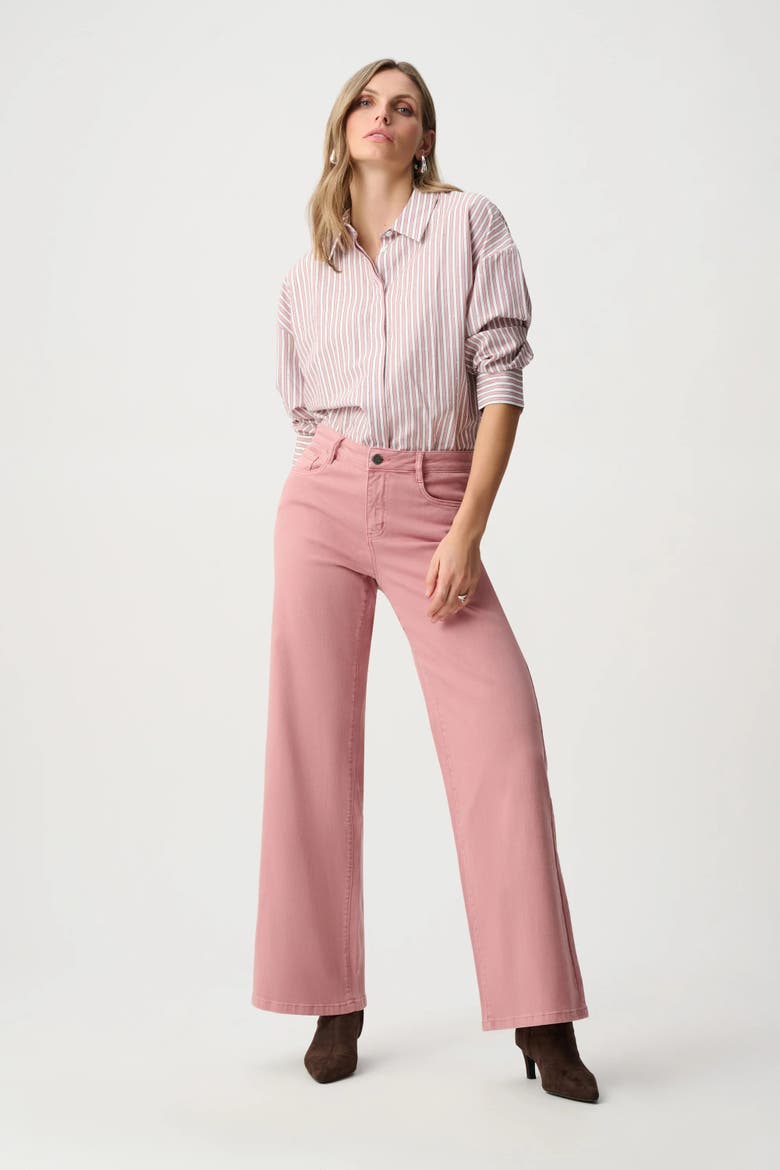 Tencel Stripe Print Boxy Blouse, Alternate, color, Vintage Rose/Vanilla