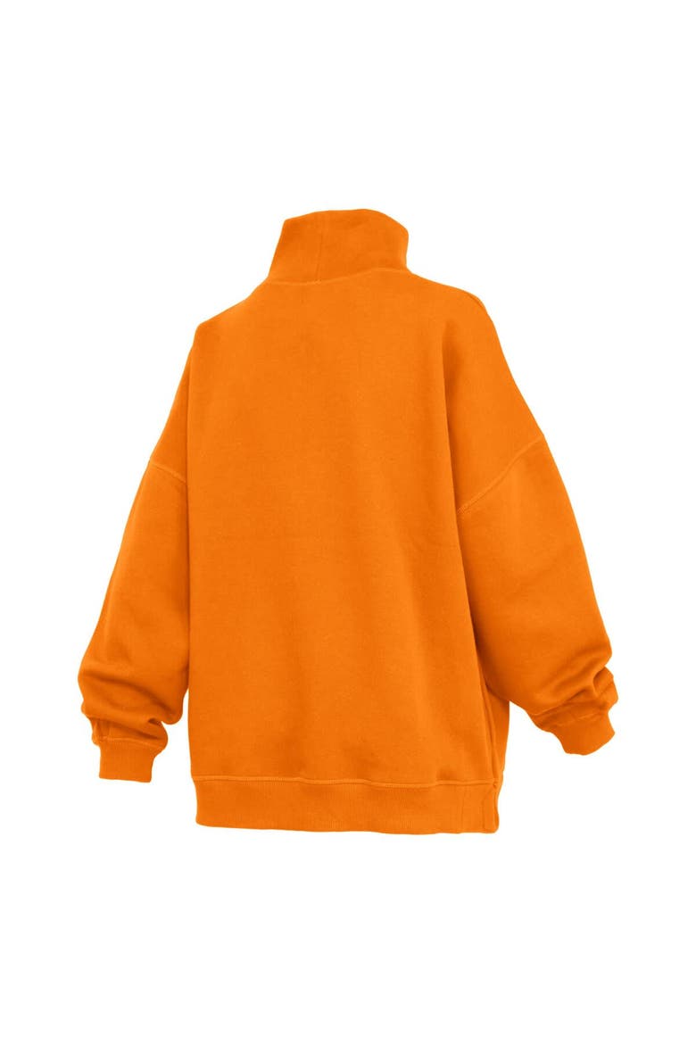 Women's Pressbox  Tennessee Orange Tennessee Volunteers Oversized Mock Neck Sweatshirt, Alternate, color, Tennessee Orange