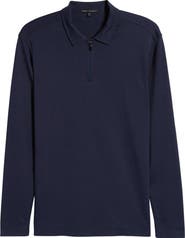 Robert Barakett Georgia Long Sleeve Zip Polo