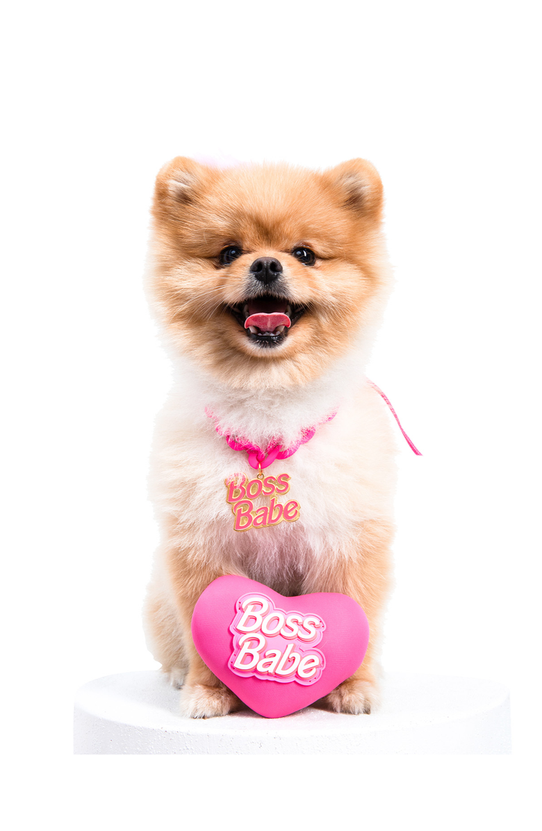 Moshiqa Boss Babe Necklace, Main, color, Pink