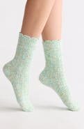 Nordstrom Cozy Scallop Crew Socks