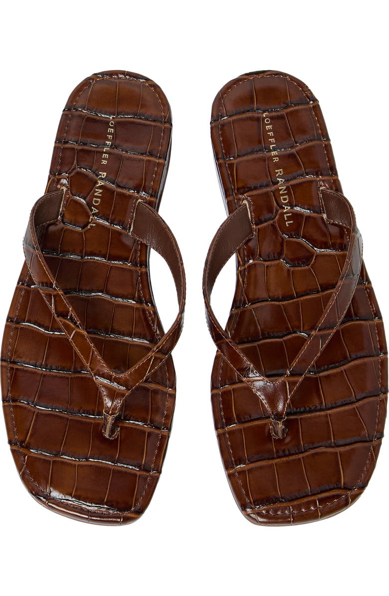 Loeffler Randall Lina Flip Flop, Alternate, color, Espresso