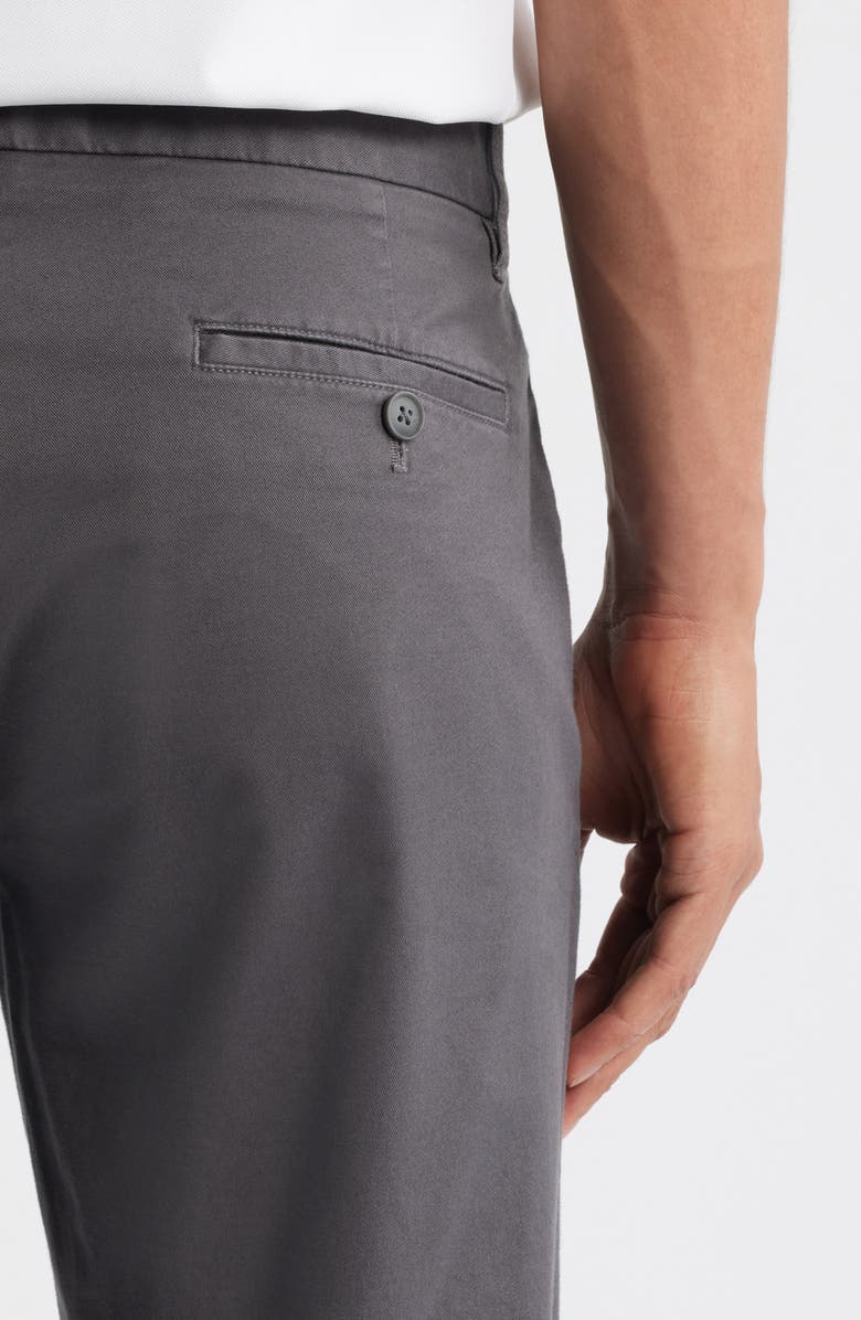 Nordstrom Straight Stretch Cotton Chinos, Alternate, color, Grey Magnet