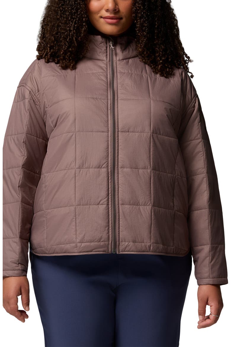 Sienna Hill Water Repellent Quilted Nylon Jacket, Main, color, IRON