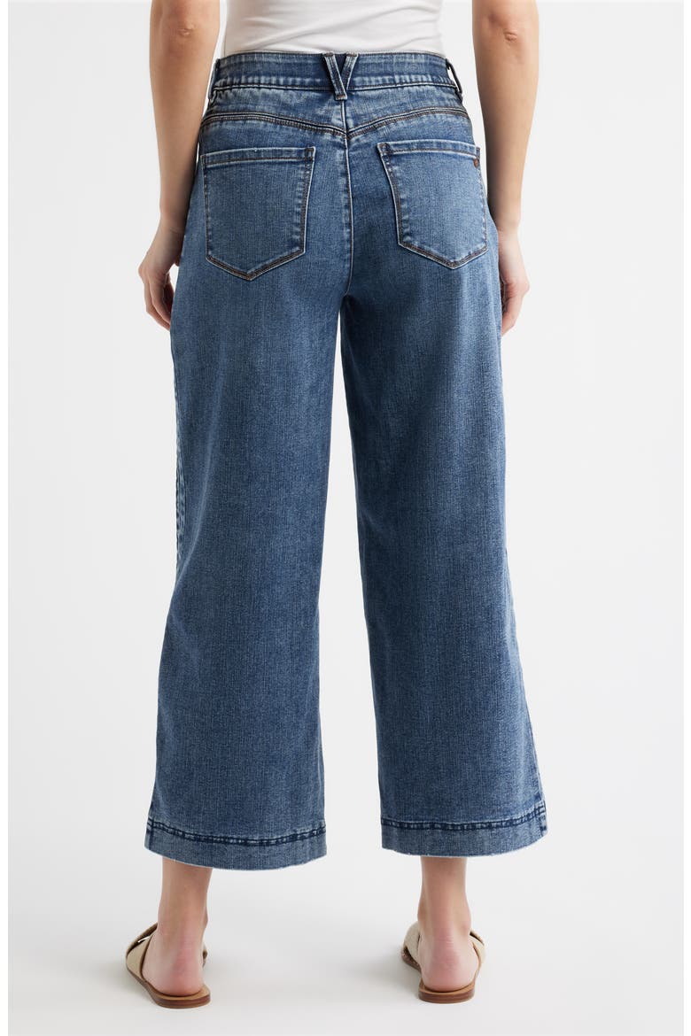 Gracie Skyrise Double Side Seam Wide Leg Jeans, Alternate, color, MID BLUE ARTISANAL