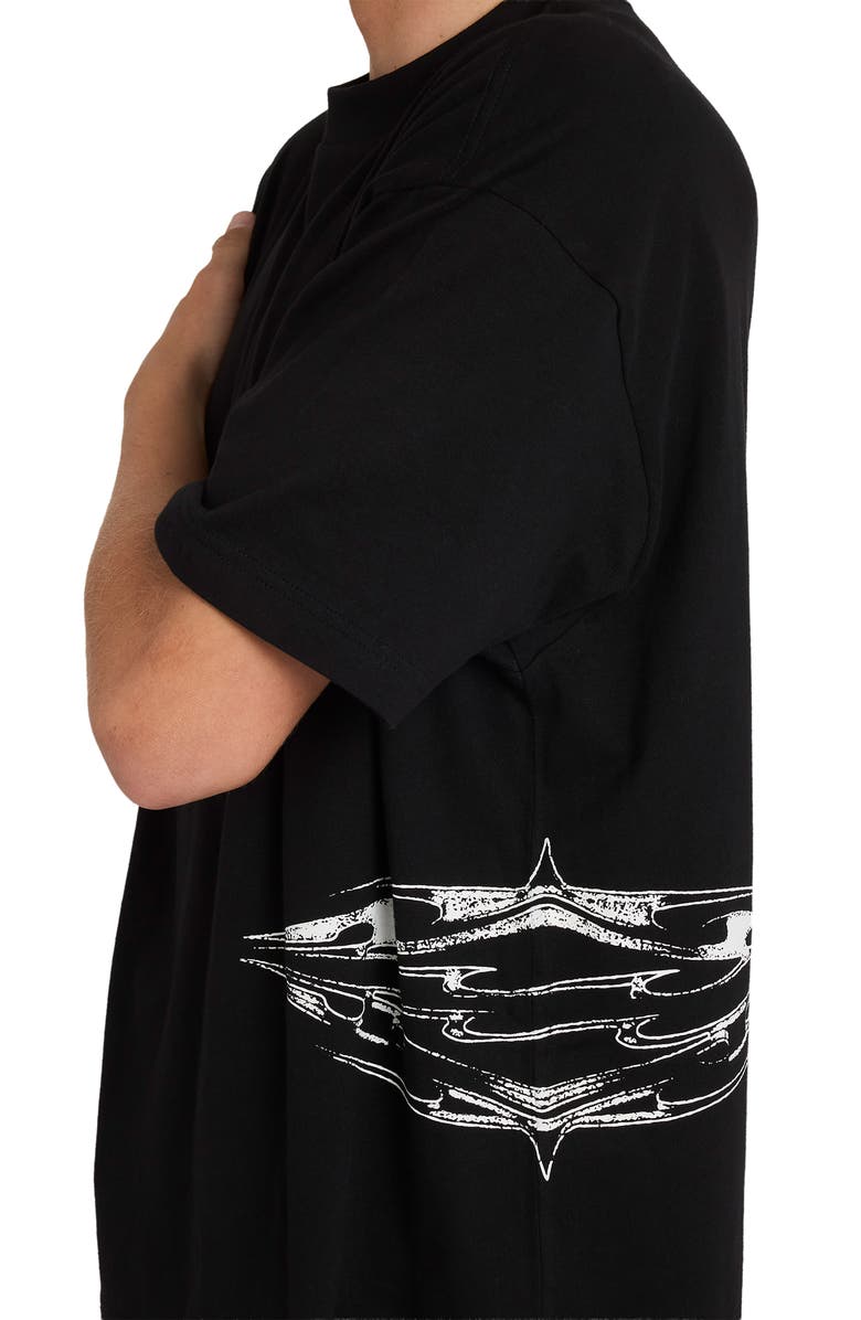 Billabong Chrome Diamond Logo Cotton Graphic T-Shirt, Alternate, color, Black