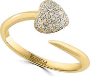 EFFY Diamond Heart Bypass Ring