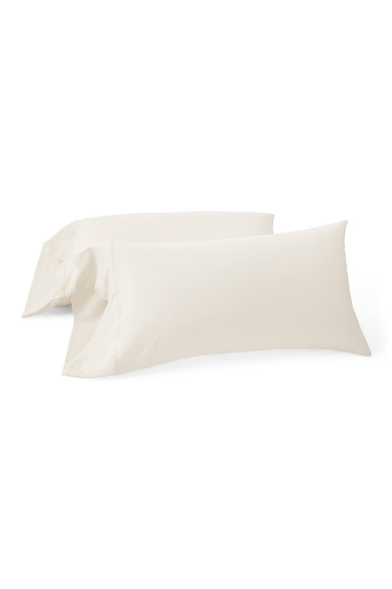 Cloud Soft Set of 2 Organic Cotton Sateen Pillowcases, Main, color, UNDYED SCALLOPED