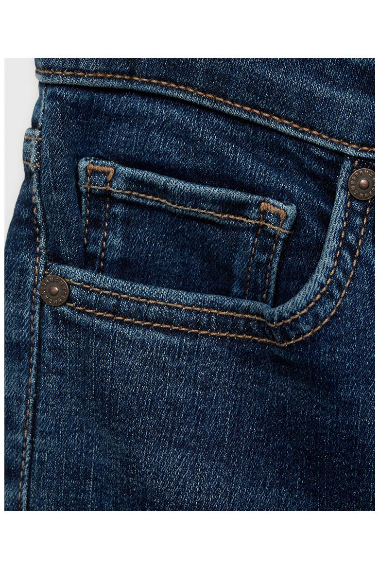 High Waist Ankle Skinny Jeans, Alternate, color, DARK BLUE