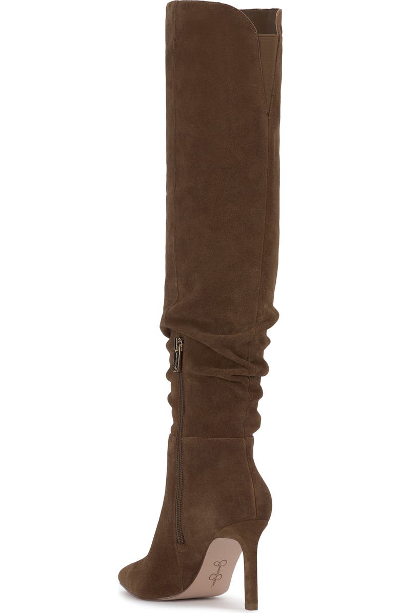 Jessica Simpson Emetta Pointed Toe Over the Knee Boot, Alternate, color, Maple Oil Suede