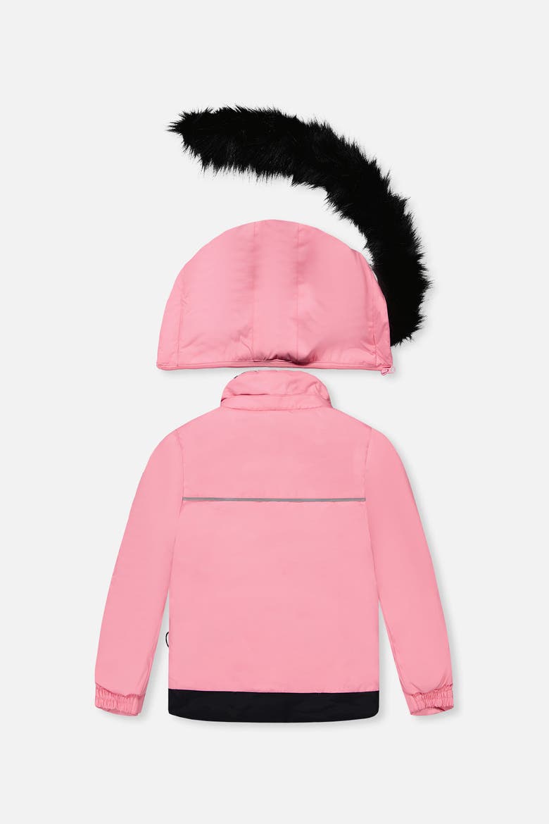 Girl Discover Fleece Jacket Snow Pants Two Piece Snowsuit, Alternate, color, Rose