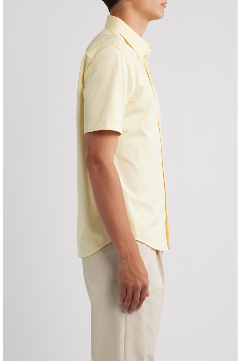 Irving Structure Knit Short Sleeve Button-Up Shirt, Alternate, color, SUNDANCE