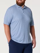 Callaway Big & Tall Foulard Print Golf Polo Shirt