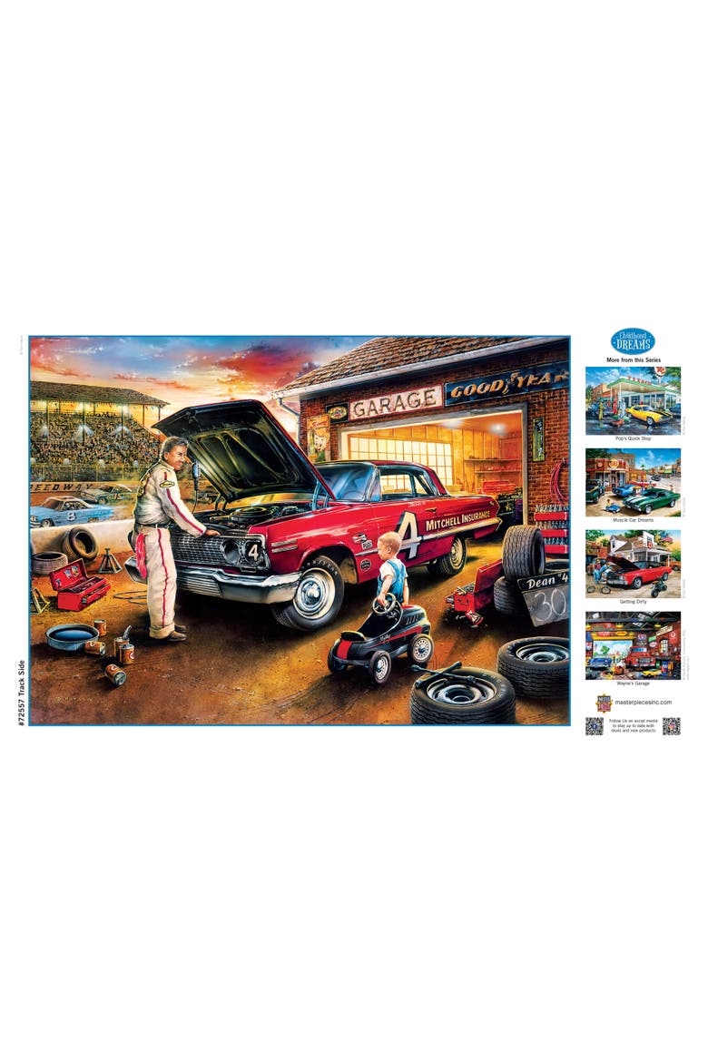 Track Side 1000 Piece Jigsaw Puzzle, Alternate, color, Multicolor